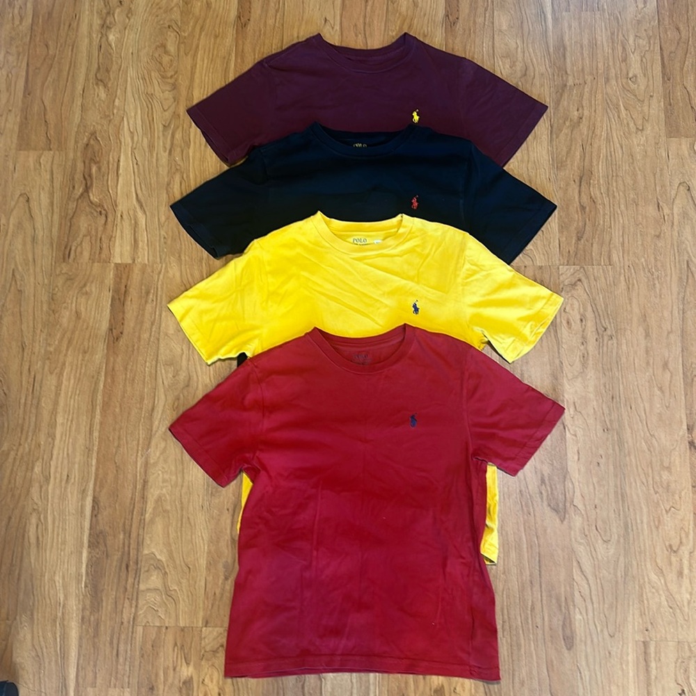 4 polo shirts